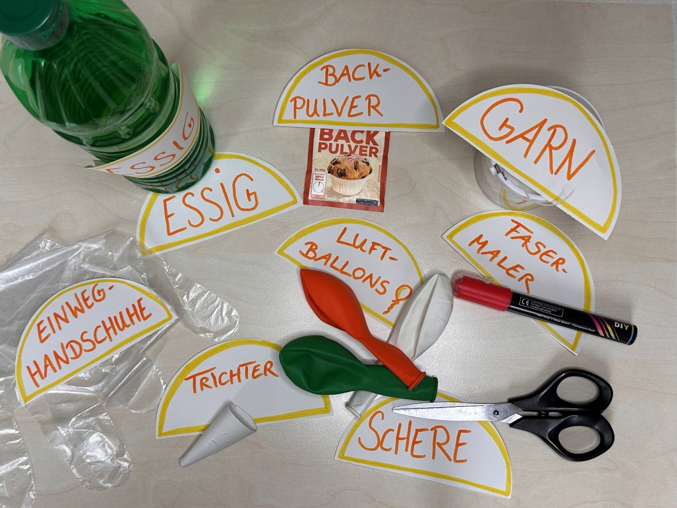 Experiment Kugelfisch aus Luftballon - Vorbereitung